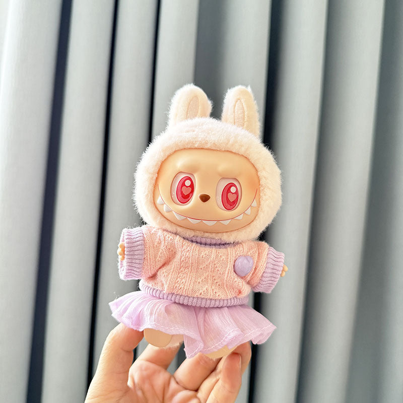 Clothes for LABUBU, Clothes Set for labubu Dolls, Doll Clothes Suitable for labubu Dolls Accessories (NO Doll)