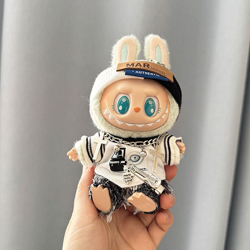 Clothes for LABUBU, Clothes Set for labubu Dolls, Doll Clothes Suitable for labubu Dolls Accessories (NO Doll)
