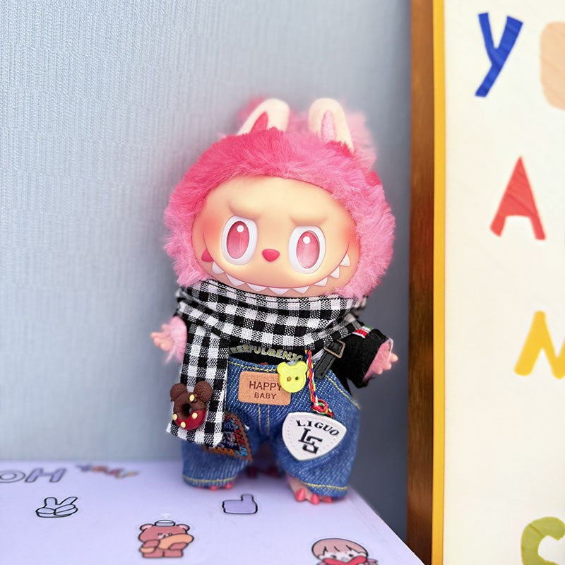 Clothes for LABUBU, Clothes Set for labubu Dolls, Doll Clothes Suitable for labubu Dolls Accessories (NO Doll)